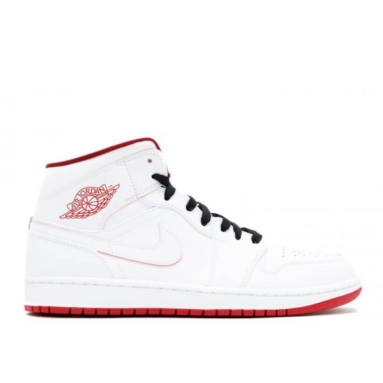 AIR JORDAN 1 RETRO MID WHITE GYM RED  Scarpe 554724 103