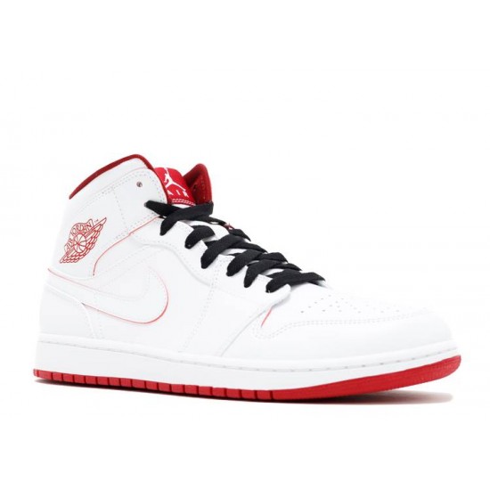 AIR JORDAN 1 RETRO MID WHITE GYM RED  Scarpe 554724 103