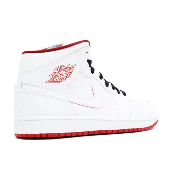 AIR JORDAN 1 RETRO MID WHITE GYM RED  Scarpe 554724 103