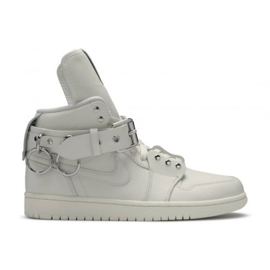 COMME DES GARONNE X AIR JORDAN 1 RETRO STRAP HIGH WHITE  Scarpe cn5738 100