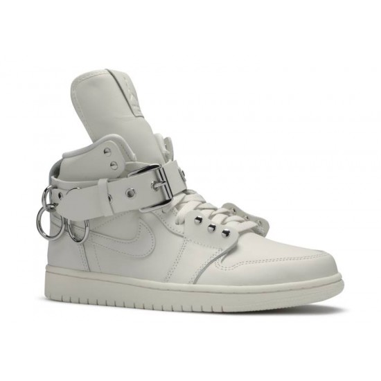 COMME DES GARONNE X AIR JORDAN 1 RETRO STRAP HIGH WHITE  Scarpe cn5738 100