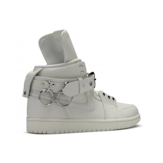 COMME DES GARONNE X AIR JORDAN 1 RETRO STRAP HIGH WHITE  Scarpe cn5738 100