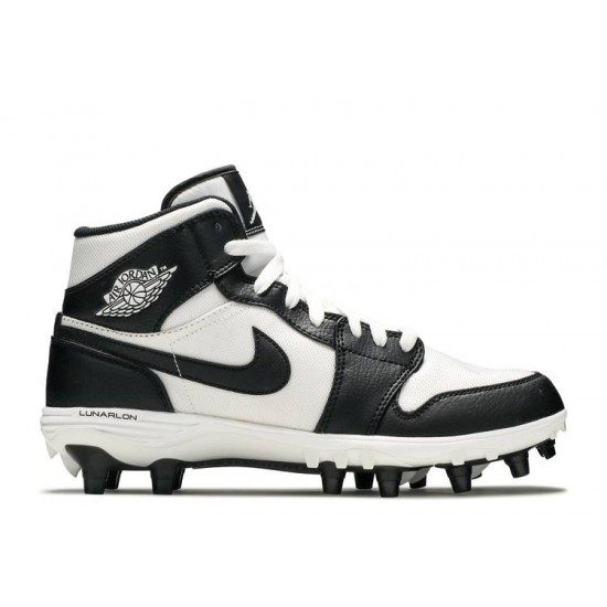 JORDAN 1 MID TD CLEAT BLACK WHITE  Scarpe ar5604 100