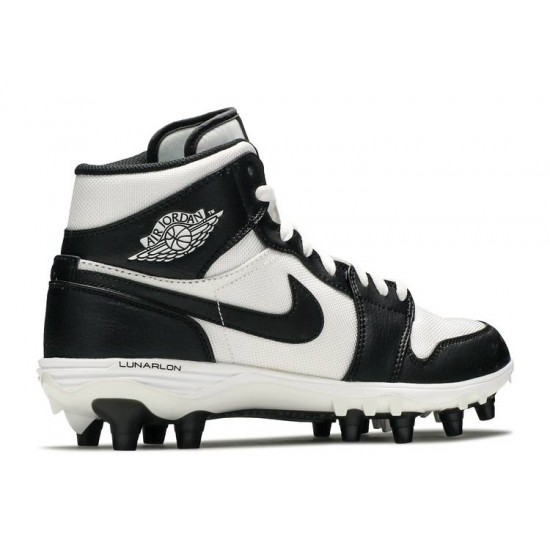 JORDAN 1 MID TD CLEAT BLACK WHITE  Scarpe ar5604 100