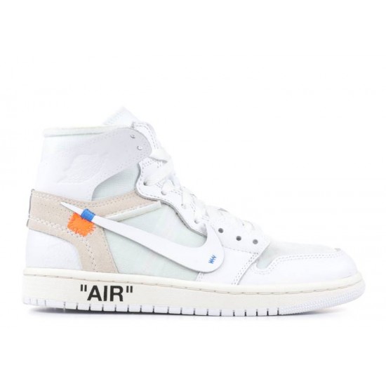 OFF WHITE X AIR JORDAN 1 RETRO HIGH OG BG WHITE 2018  Scarpe aq8296 100 