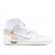 OFF WHITE X AIR JORDAN 1 RETRO HIGH OG WHITE 2018  Scarpe aq0818 100