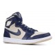 WMNS AIR JORDAN 1 HIGH NAVY CREAM  Scarpe aq9131 401