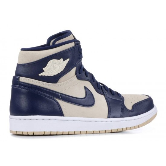 WMNS AIR JORDAN 1 HIGH NAVY CREAM  Scarpe aq9131 401