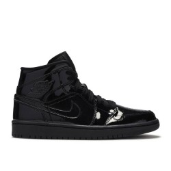 WMNS AIR JORDAN 1 MID PATENT SE TRIPLE BLACK  Scarpe bq6472 002