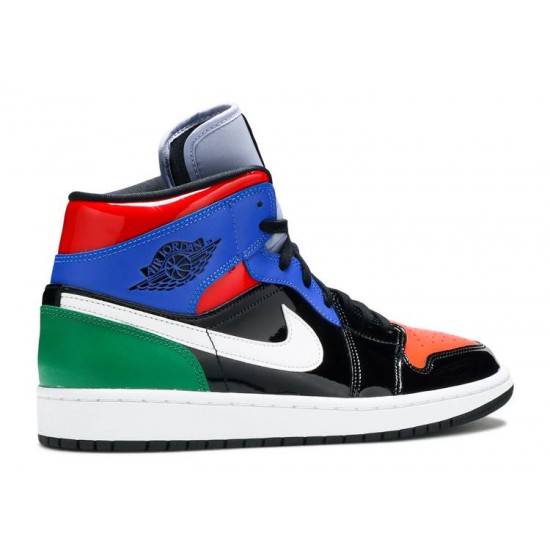 WMNS AIR JORDAN 1 MID SE MULTI PATENT  Scarpe cv5276 001