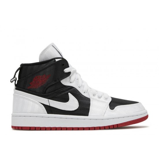 WMNS AIR JORDAN 1 MID SE UTILITY WHITE BLACK GYM RED  Scarpe dd9338 016