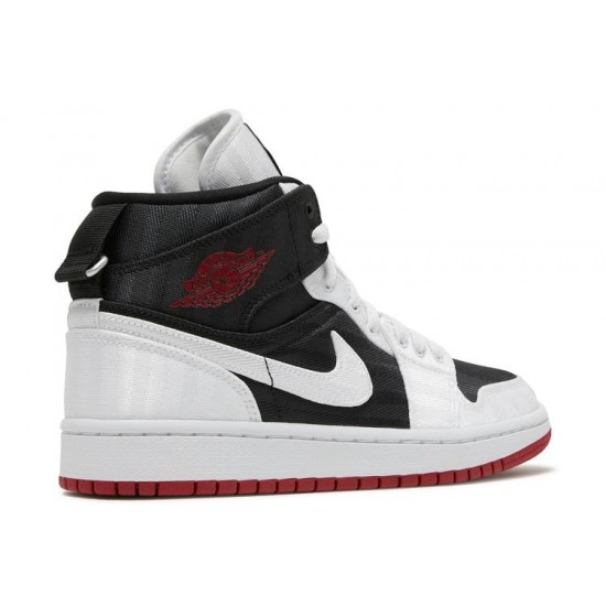 WMNS AIR JORDAN 1 MID SE UTILITY WHITE BLACK GYM RED  Scarpe dd9338 016