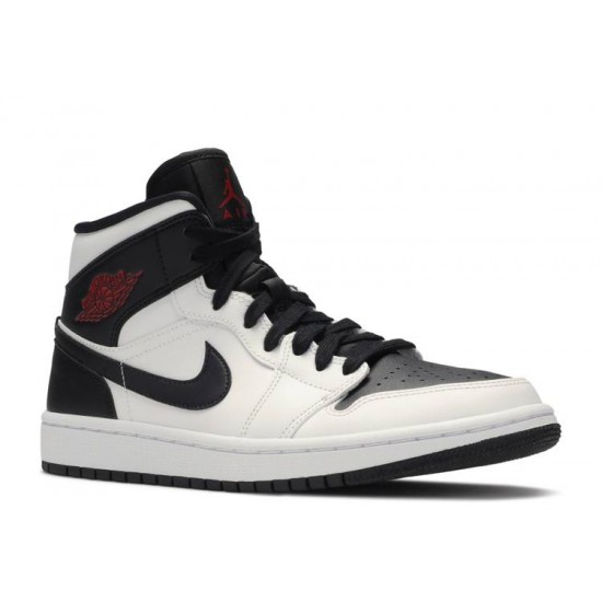 WMNS AIR JORDAN 1 MID WHITE BLACK  Scarpe bq6472 101