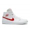 WMNS AIR JORDAN 1 MID WHITE UNIVERSITY RED  Scarpe bq6472 106