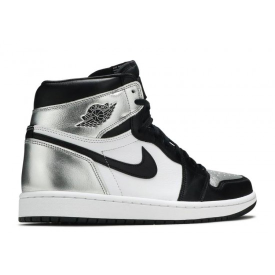 WMNS AIR JORDAN 1 RETRO HIGH OG SILVER TOE  Scarpe cd0461 001