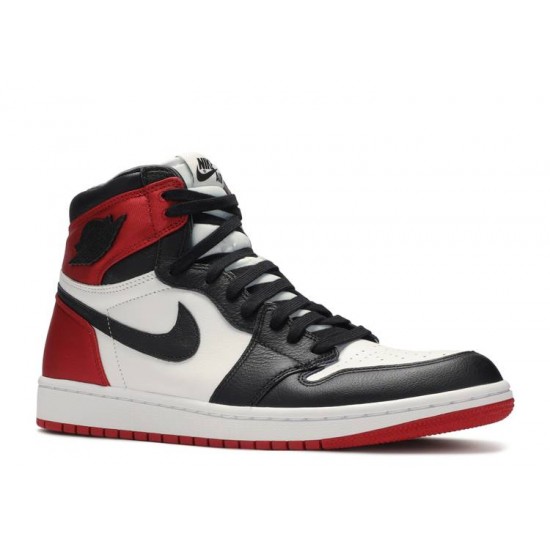 WMNS AIR JORDAN 1 RETRO HIGH SATIN BLACK TOE  Scarpe cd0461 016