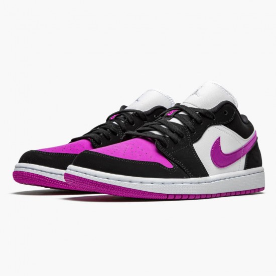 Donna/Uomo Air Jordan 1 Retro Low Black Cactus Flower DC0774-005 Scarpe Da Ginnastica