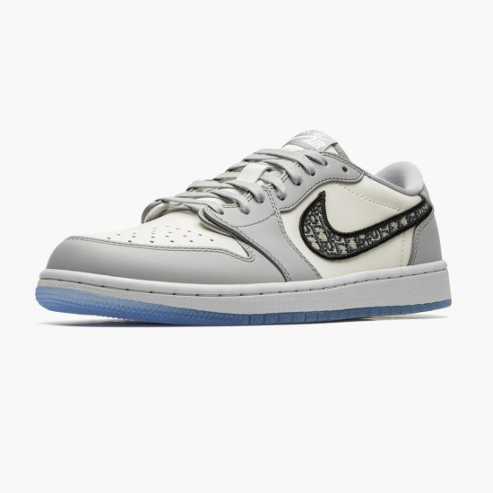 Donna/Uomo Air Jordan 1 Retro Low Wolf Grey Sail Photoson Dust CN8608-002 Scarpe Da Ginnastica