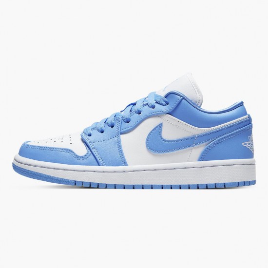 Uomo Air Jordan 1 Low UNC AO9944-441 Scarpe Da Ginnastica