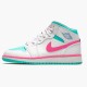 Donna Air Jordan 1 Mid Digital Pink 555112-102 Scarpe Da Ginnastica