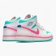 Donna Air Jordan 1 Mid Digital Pink 555112-102 Scarpe Da Ginnastica