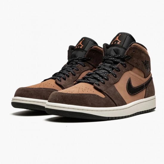 Donna/Uomo Air Jordan 1 Mid SE Dark Chocolate DC7294-200 Scarpe Da Ginnastica