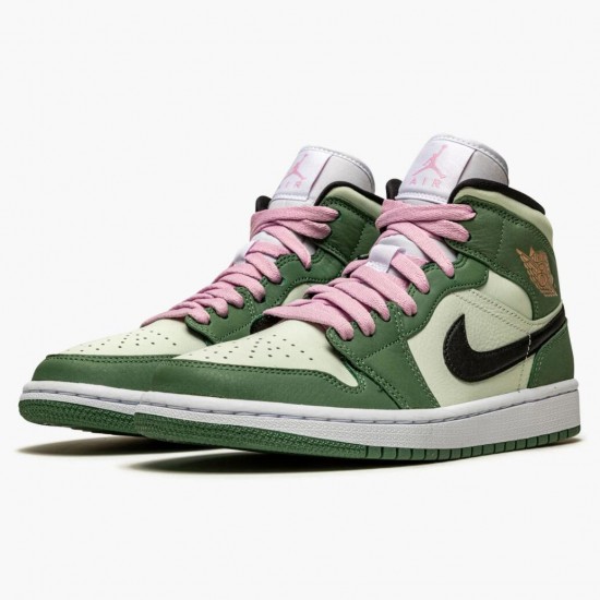 Donna Air Jordan 1 Mid SE Dutch Green CZ0774-300 Scarpe Da Ginnastica