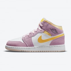 Donna Air Jordan 1 Mid SE GS Arctic Pink DC9517-600 Scarpe Da Ginnastica