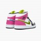 Uomo Air Jordan 1 Mid White Black Cyber Pink CZ9834-100 Scarpe Da Ginnastica