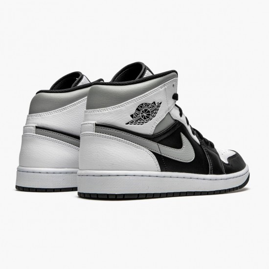 Donna/Uomo Air Jordan 1 Mid White Shadow 554724-073 Scarpe Da Ginnastica