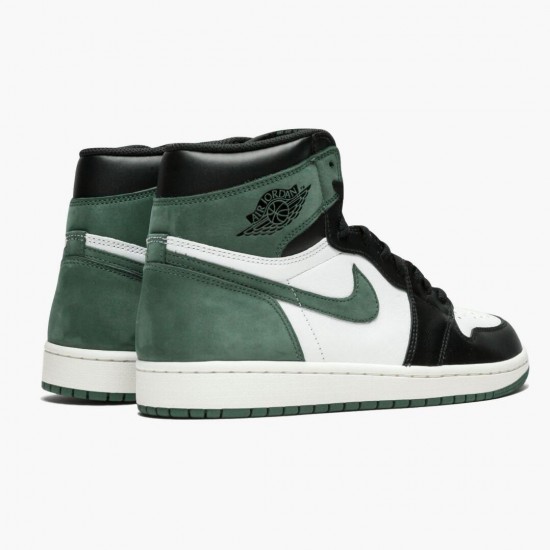 Donna/Uomo Air Jordan 1 Retro High Clay Green 555088-135 Scarpe Da Ginnastica