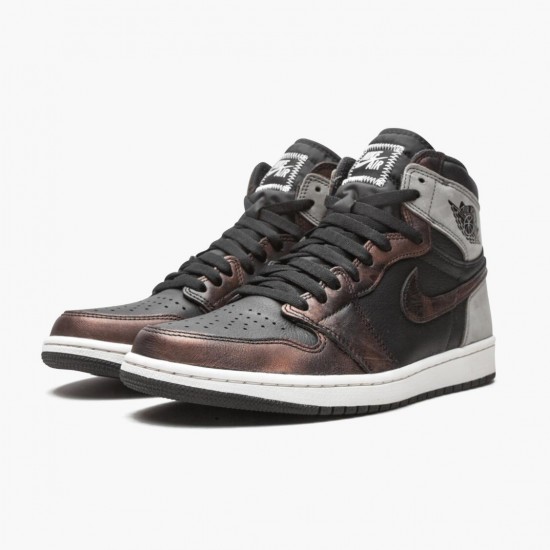 Donna/Uomo Air Jordan 1 Retro High Light Army Rust Shadow Patina 555088-033 Scarpe Da Ginnastica