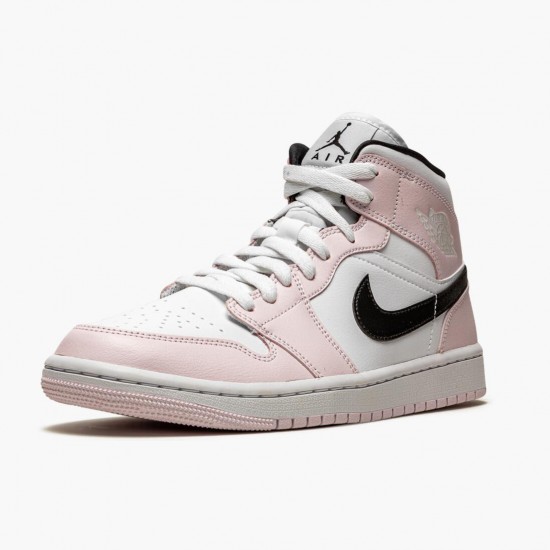 Donna Air Jordan 1 Mid Barely Rose BQ6472-500 Scarpe Da Ginnastica