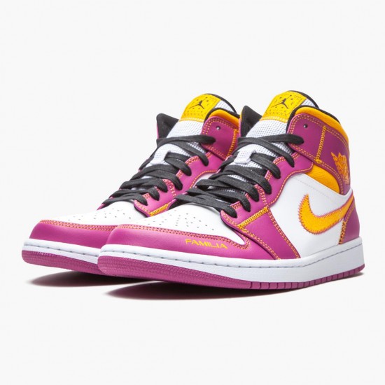 Donna/Uomo Air Jordan 1 Mid Dia de los Muertos DC0350-100 Scarpe Da Ginnastica