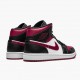 Uomo Air Jordan 1 Mid Bred Toe 554724-066 Scarpe Da Ginnastica