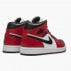 Uomo Air Jordan 1 Mid Chicago Black Toe 554724-069 Scarpe Da Ginnastica