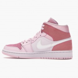 Donna Air Jordan 1 Mid Digital Pink CW5379-600 Scarpe Da Ginnastica