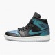 Donna/Uomo Air Jordan 1 Mid Iridescent Black BQ6472-009 Scarpe Da Ginnastica