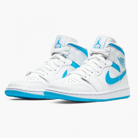 Uomo Air Jordan 1 Mid UNC BQ6472-114 Scarpe Da Ginnastica