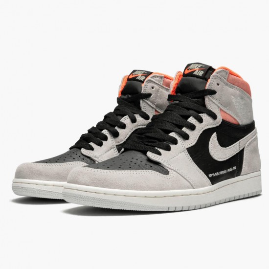 Uomo Air Jordan 1 Retro High Neutral Grey 555088-018 Scarpe Da Ginnastica