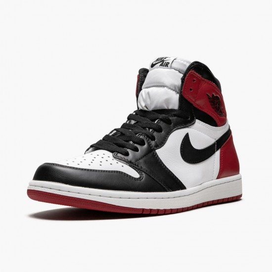 Uomo Air Jordan 1 Retro High OG Black Toe 555088-125 Scarpe Da Ginnastica