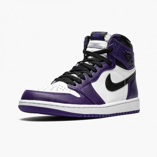 Uomo Air Jordan 1 Retro High OG Court Purple 555088-500 Scarpe Da Ginnastica