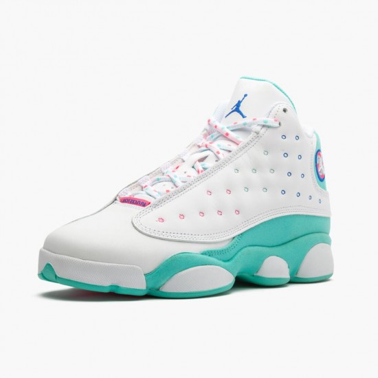 Donna Air Jordan 13 Retro Aurora Green 439358-100 Scarpe Da Ginnastica