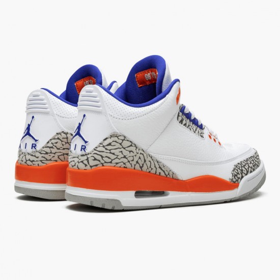 Donna/Uomo Air Jordan 3 Retro Knicks 136064-148 Scarpe Da Ginnastica