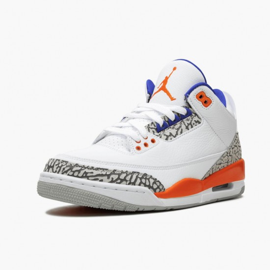 Donna/Uomo Air Jordan 3 Retro Knicks 136064-148 Scarpe Da Ginnastica