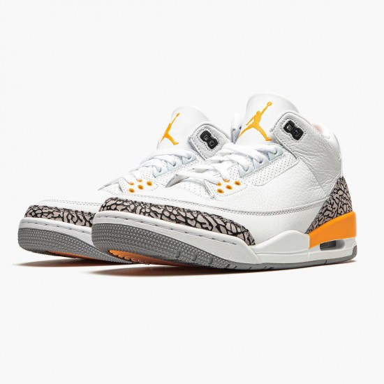 Donna/Uomo Air Jordan 3 Retro Laser Orange CK9246-108 Scarpe Da Ginnastica