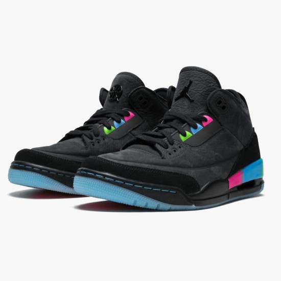 Donna/Uomo Air Jordan 3 Retro Quai54 AT9195-001 Scarpe Da Ginnastica