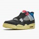 Donna/Uomo Air Jordan 4 Retro Union Off Noir DC9533-001 Scarpe Da Ginnastica