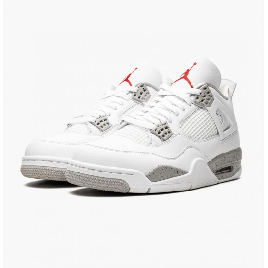 Uomo Air Jordan 4 Retro White Oreo CT8527-100 Scarpe Da Ginnastica