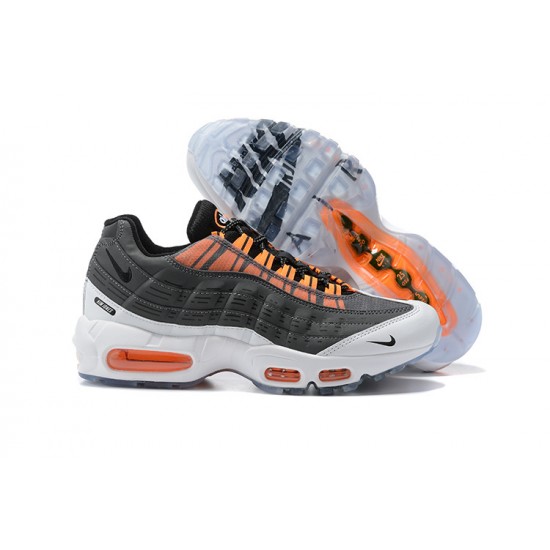 Uomo Air Max 95 TT Grigio Bianco Arancione DD1871-001 Scarpe Da Ginnastica